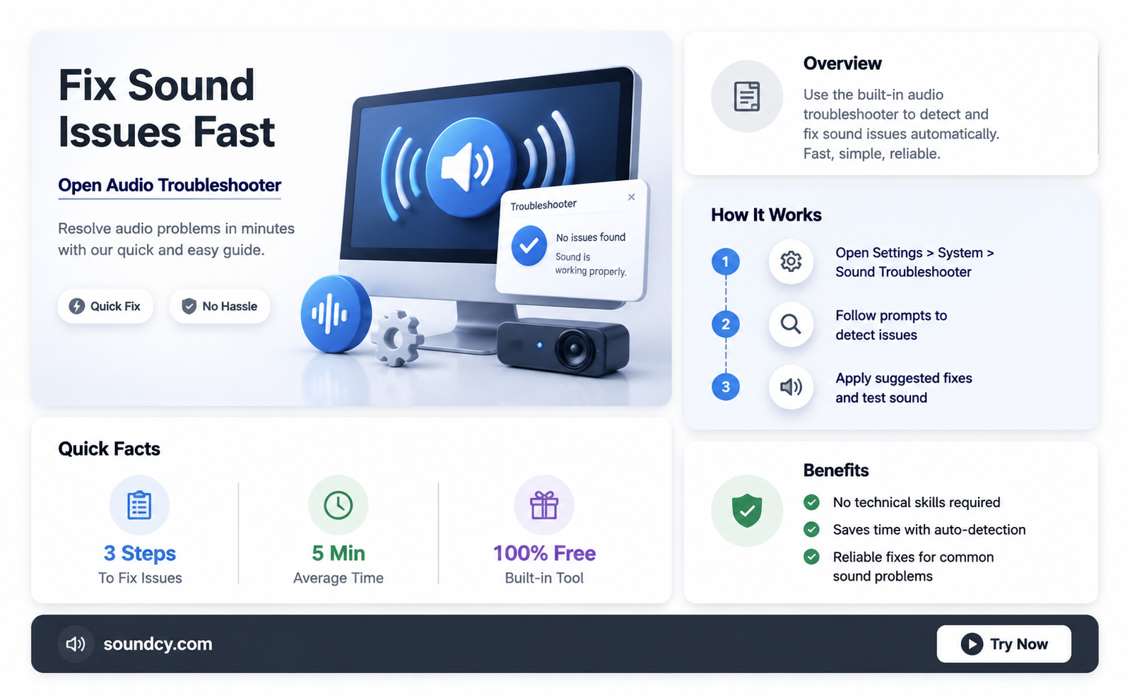 are you having sound problems open the audio troubleshooter