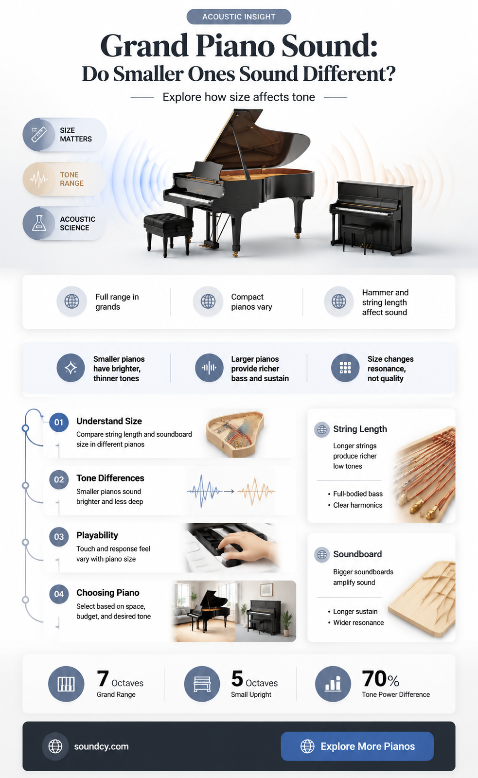 do baby grand pianos sound diffetent