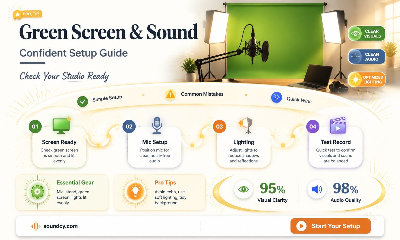 are you sure about that green screen and sound