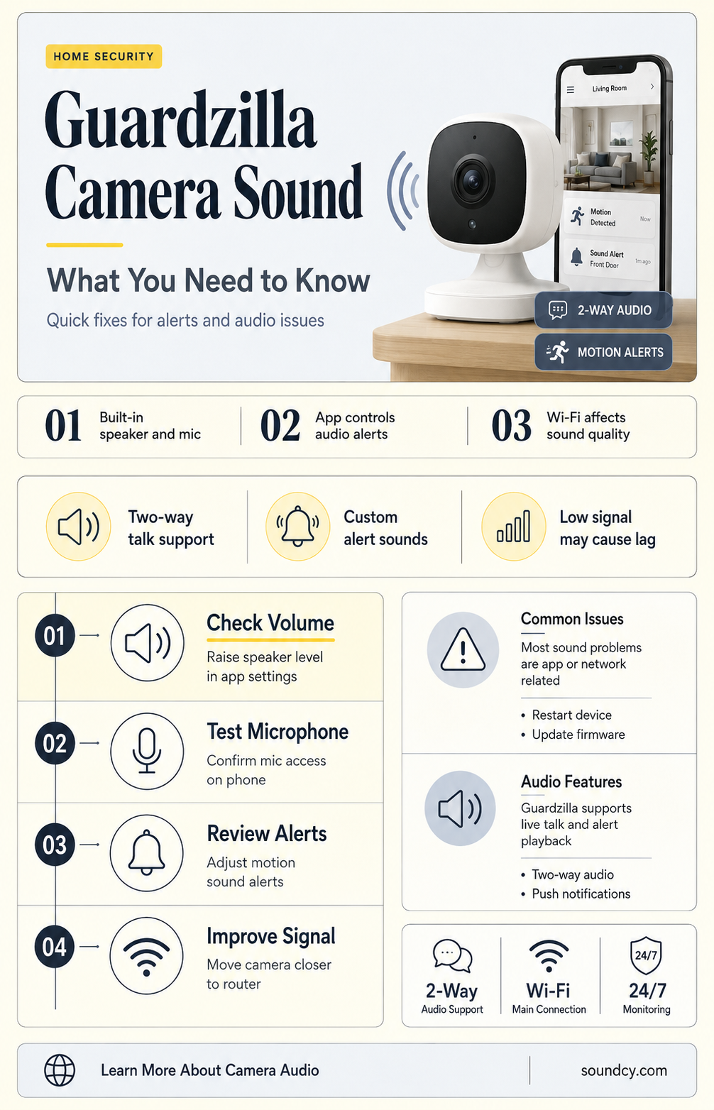 do all guardzilla cameras have sound