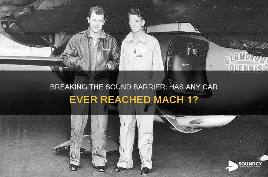 has anyone broken the sound barrier in a car