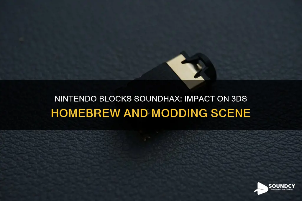 has nintendo blocked sound hax