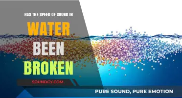 Breaking the Sound Barrier: Has Water's Speed Limit Been Surpassed?