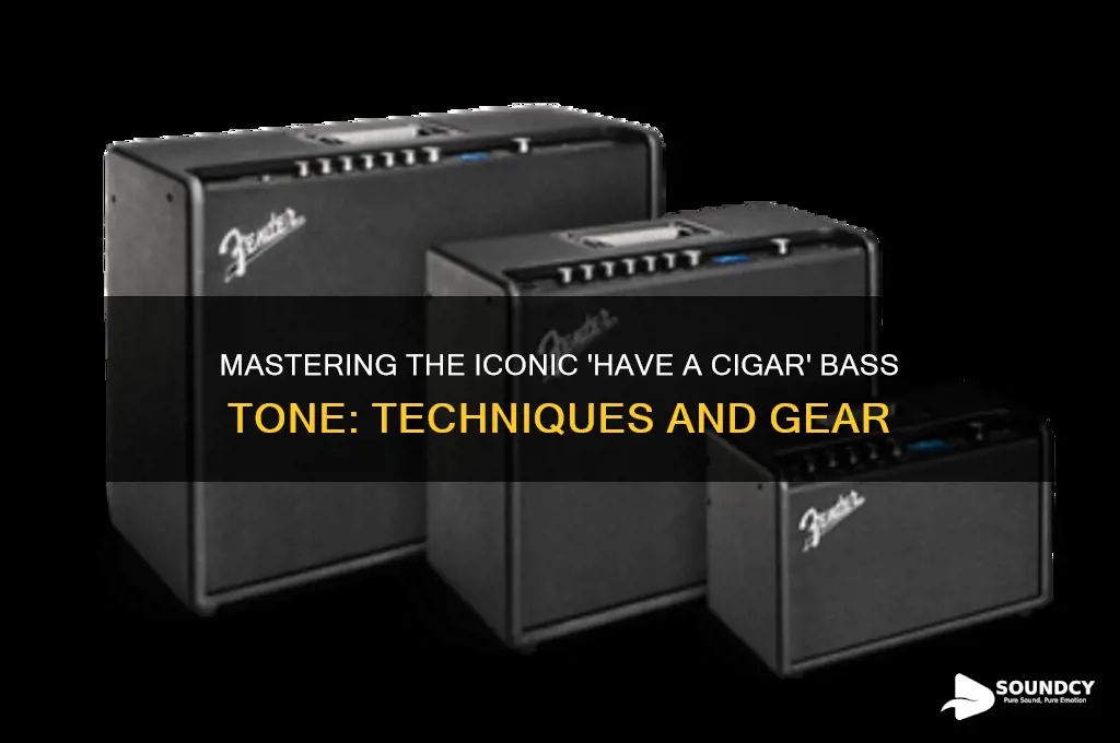 have a cigar bass sound