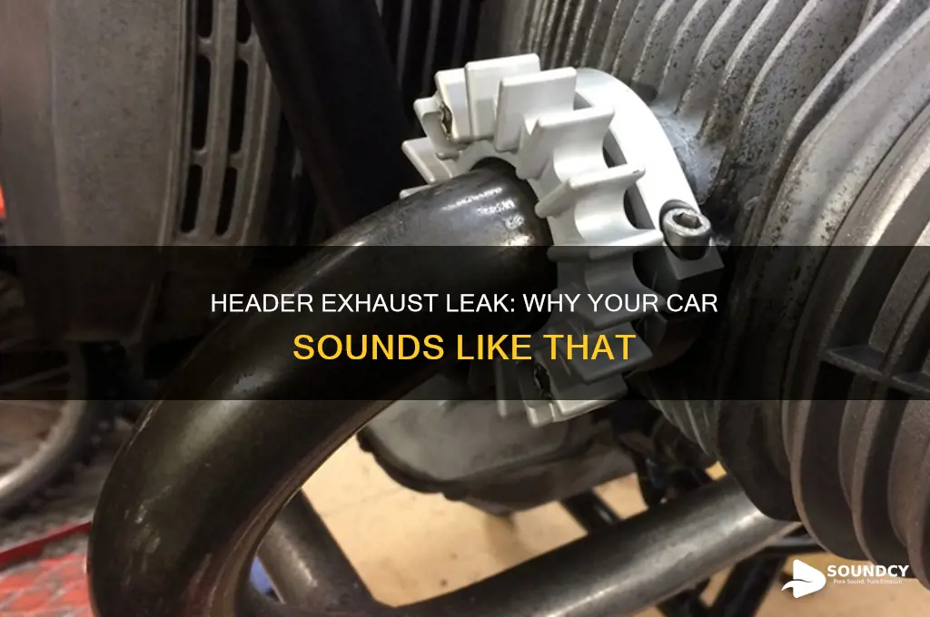 have a header exhaust leak sound
