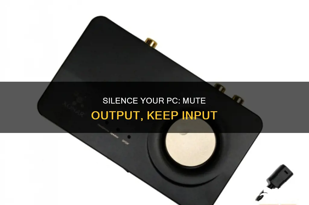 have computer input ignore output sounds