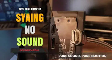 Fixing HDMI Computer Sound Issues