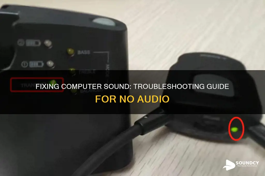 have lost sound on my computer