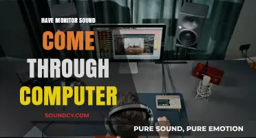 How to Get Monitor Audio via Your Computer