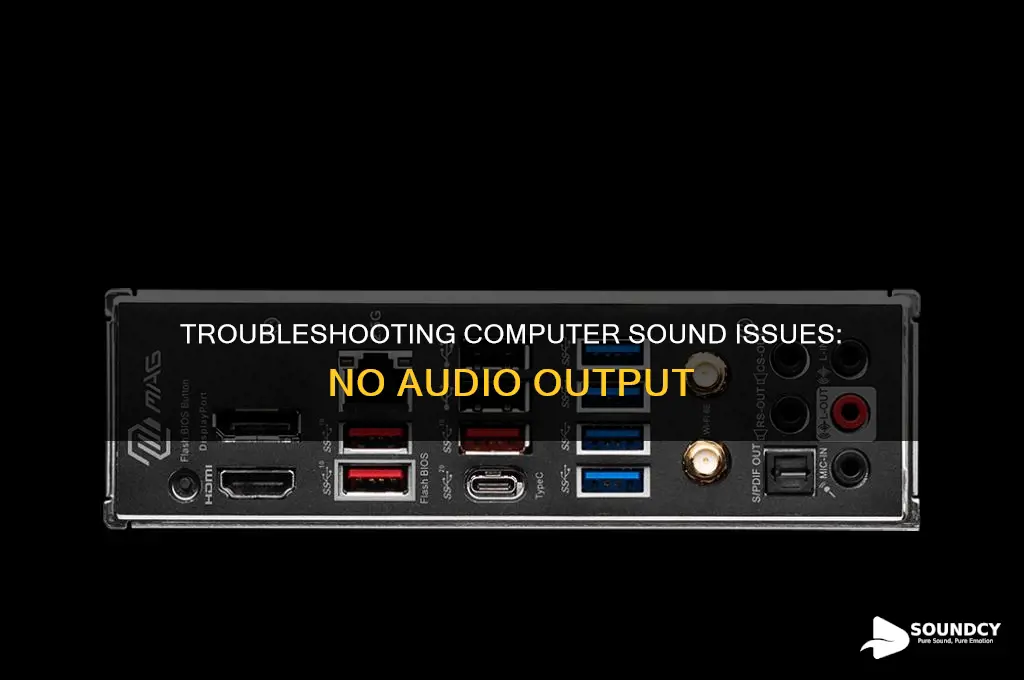 have no sound from my computer