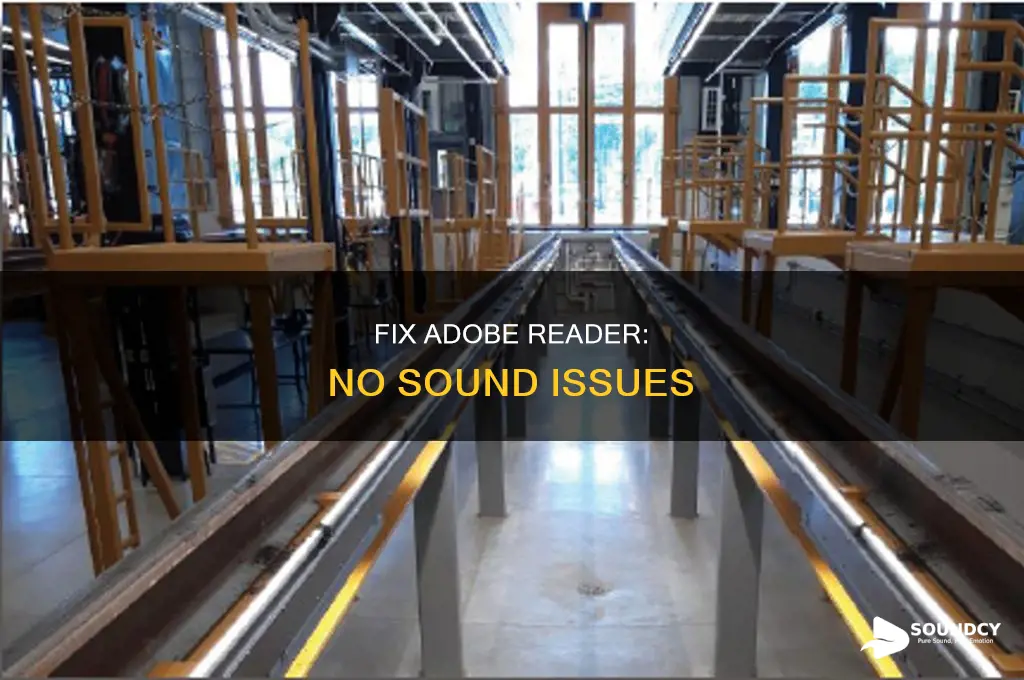 have no sound on adobie reader
