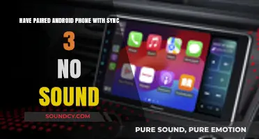 Sync 3 Android Pairing Issue: No Sound After Connection
