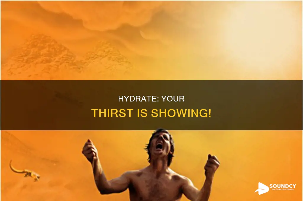 have some water you sound thirsty