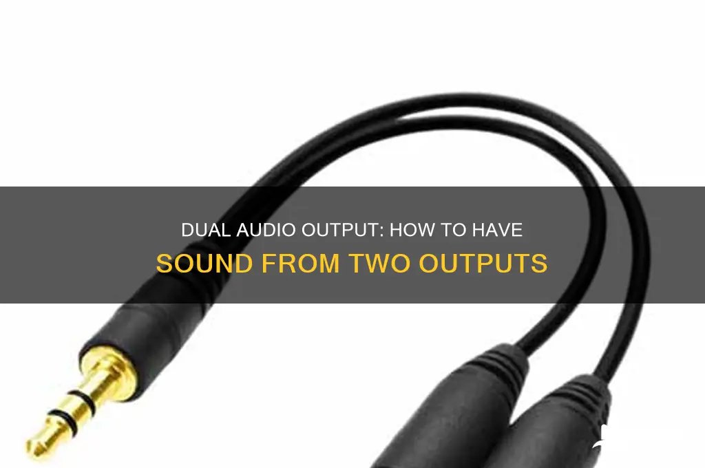 have sound come from two outputs