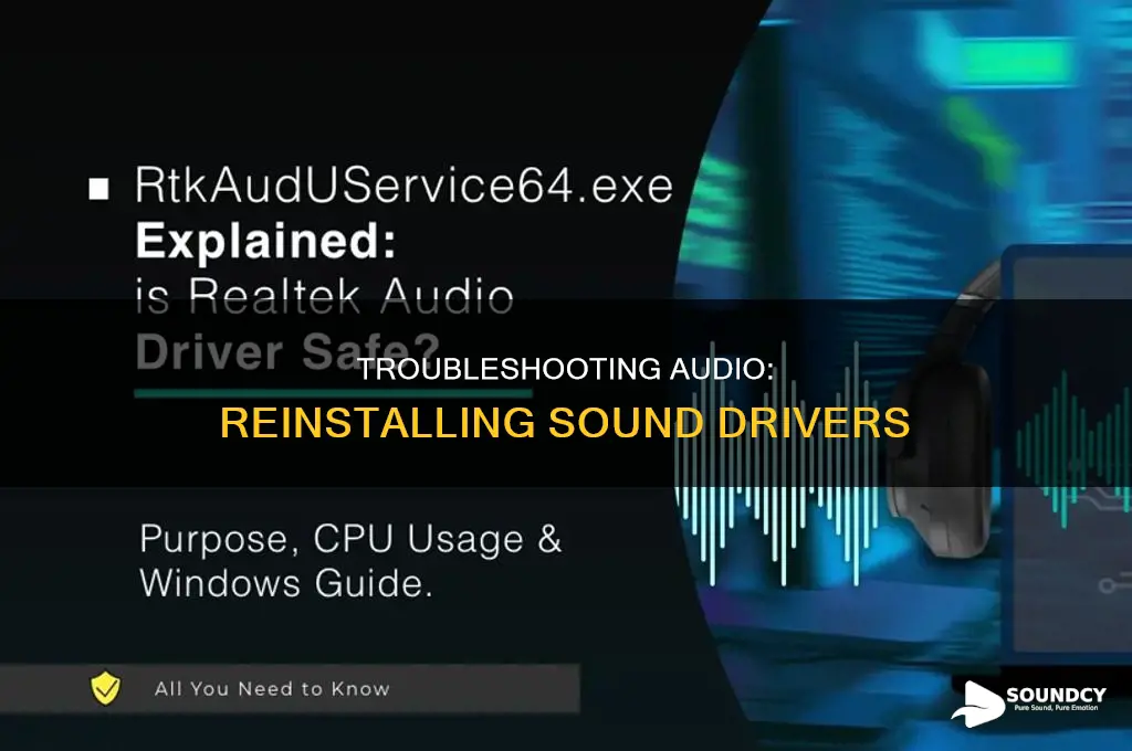 have to keep reinstalling sound drivers