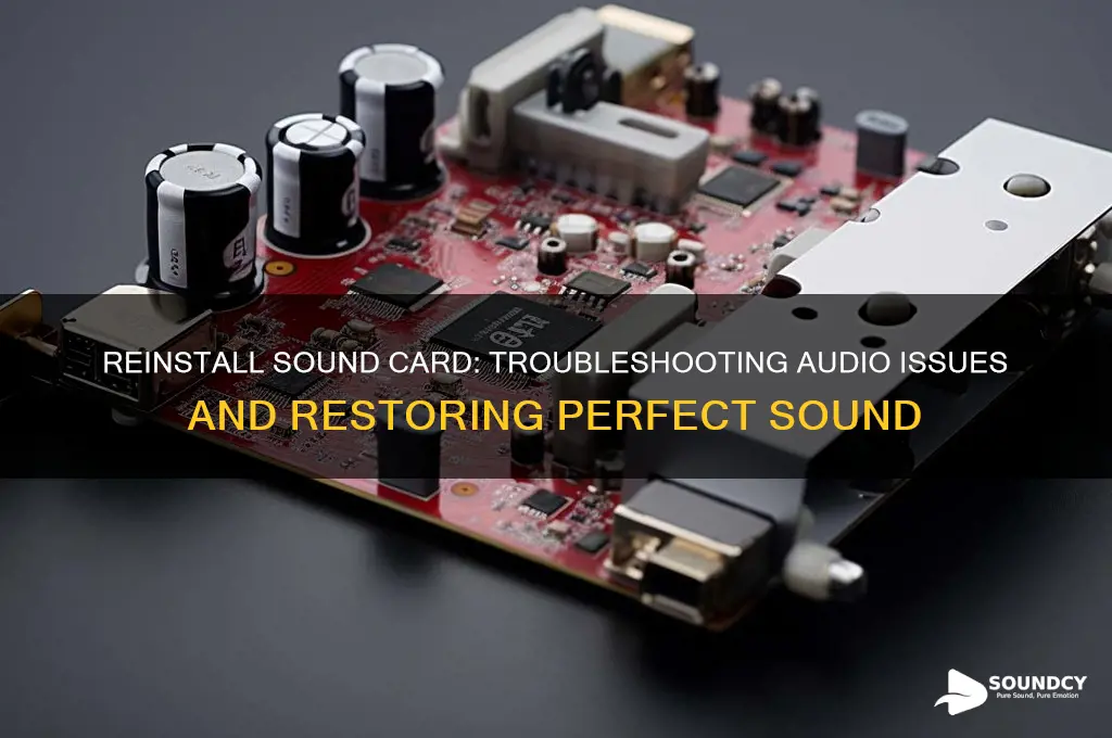have to reinstall sound card