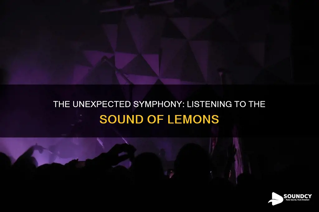 have you ever listened to the sound of lemons