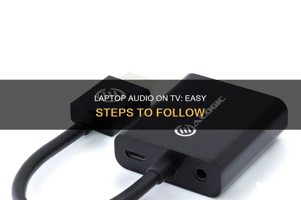 have your laptop sound playthrough tv