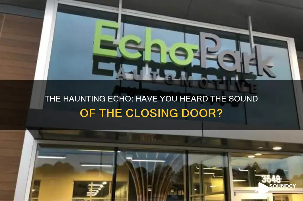 have ypu heard the sound of the closing door