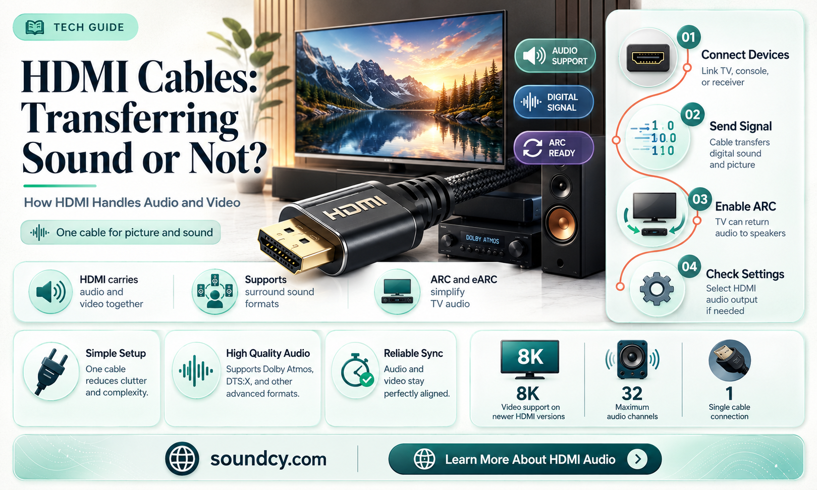 do all hdmi cables transfer sound
