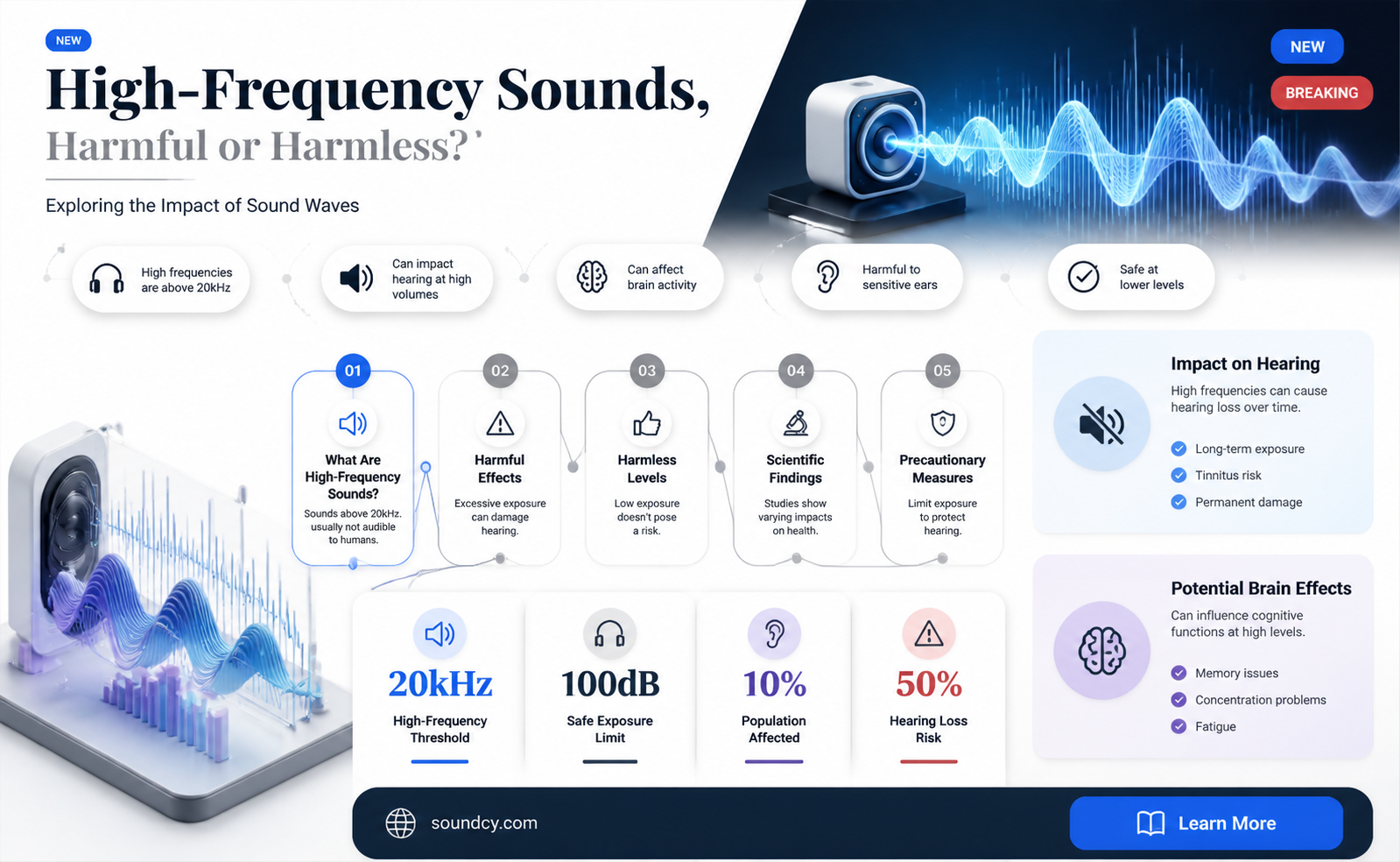are high frequencies sound more dangerous