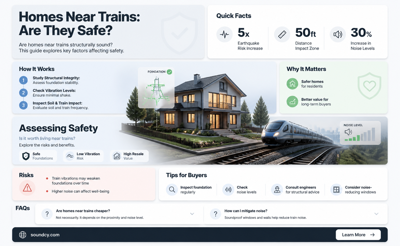 are homes nears trains structurally sound