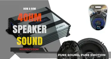 Powerful Audio: 50W 4-Ohm Speakers Explained
