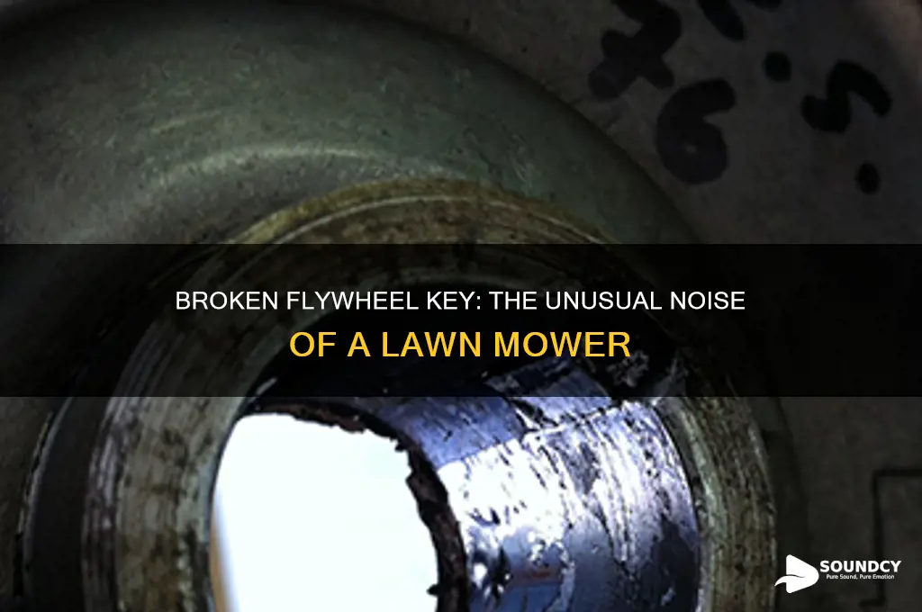how a lawn mower sounds with broken flywheel key