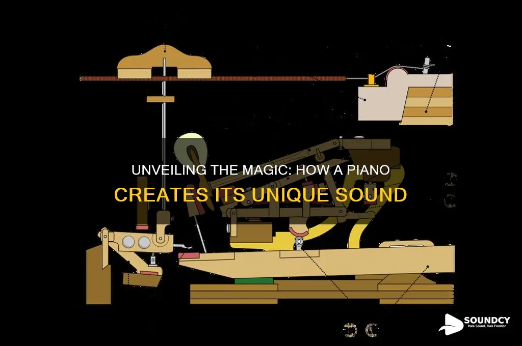 how a piano makes sound