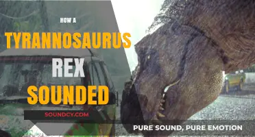 Unveiling the Roar: How a Tyrannosaurus Rex Sounded in the Cretaceous