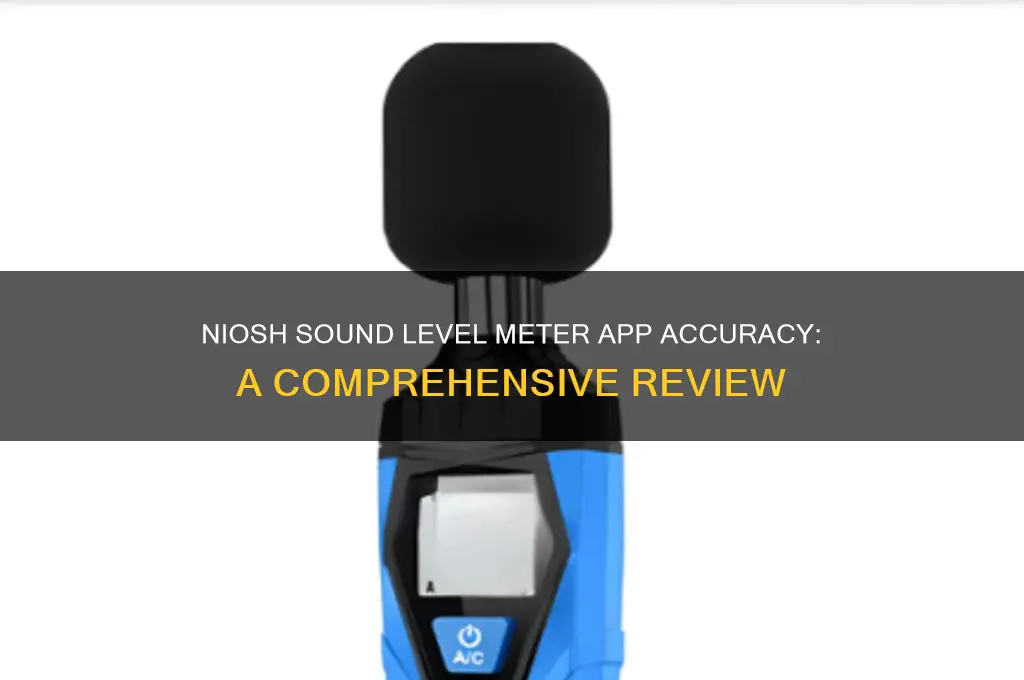 how accurate is the niosh sound level meter app