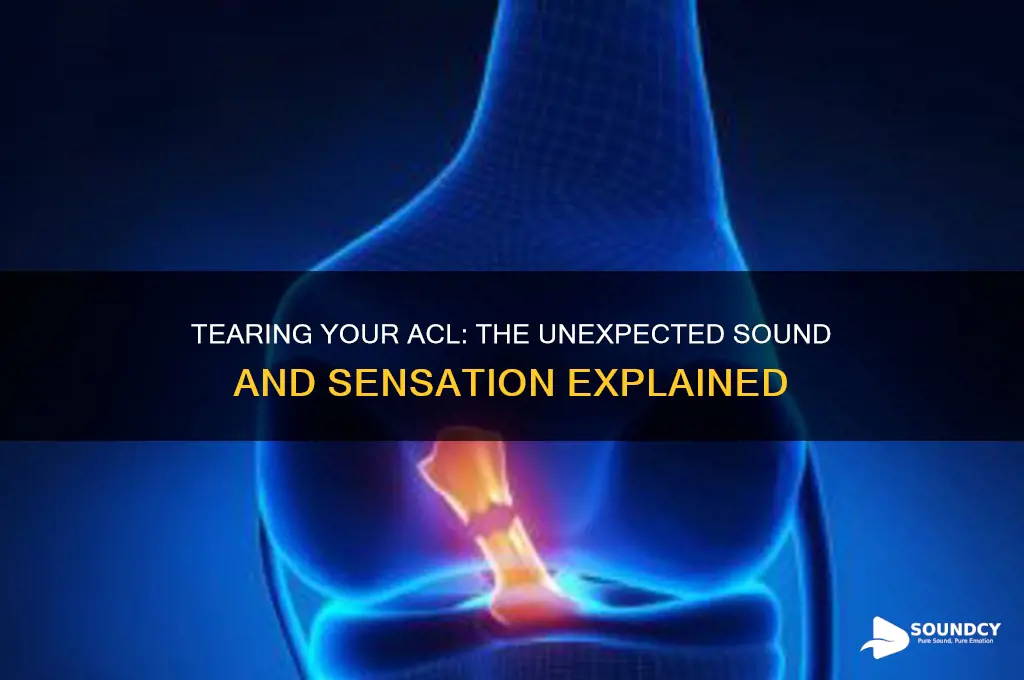 how and what sound does tearing your acl feel