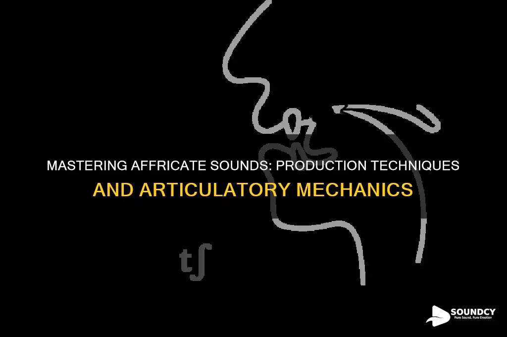 how are affricate sounds produced