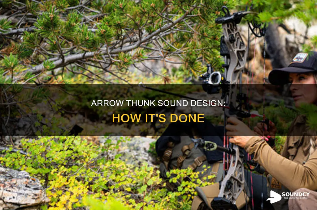 how are arrow thunk sounds made