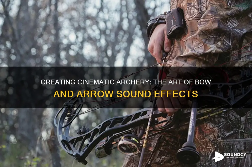 how are bow and arrow sounds made in movies