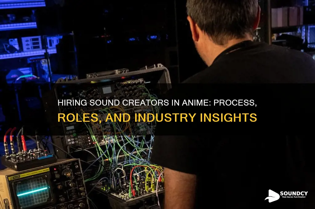 how are sound creators hired in the anime industry