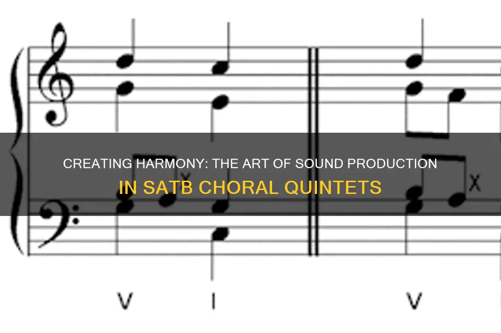 how are sounds created in a satb choral quintet