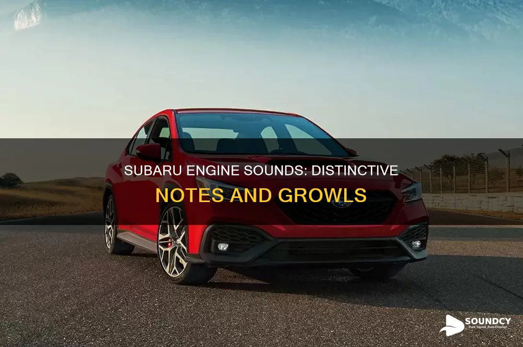 how are subaru engine sounds described