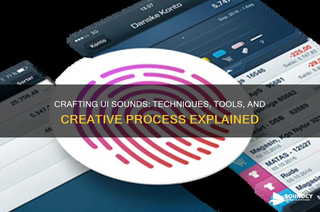 how are ui sounds made
