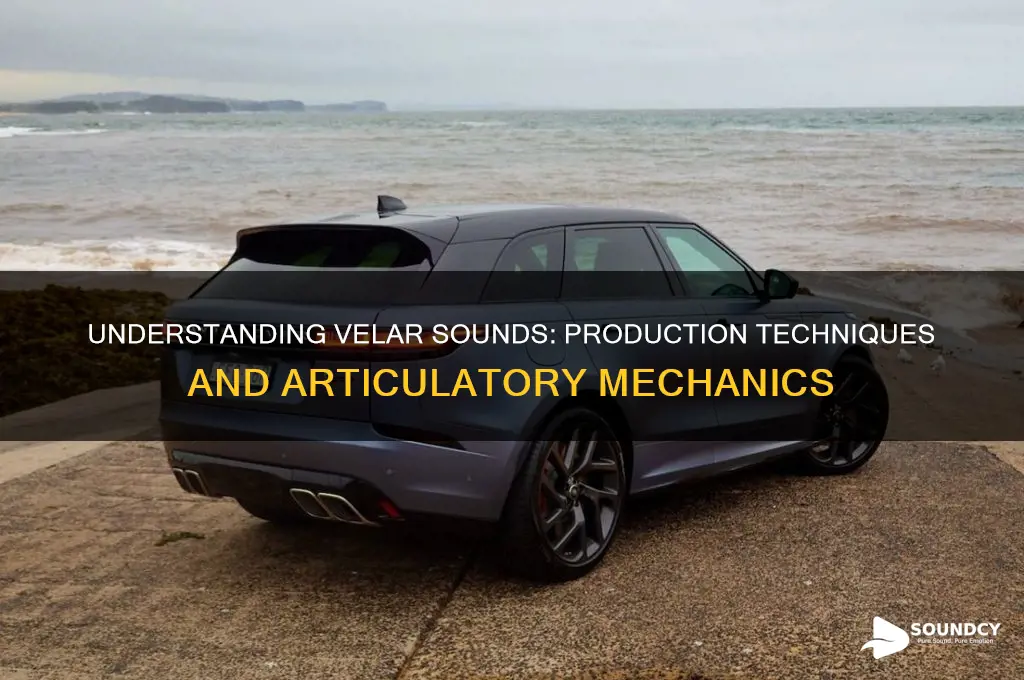 how are velar sounds produced