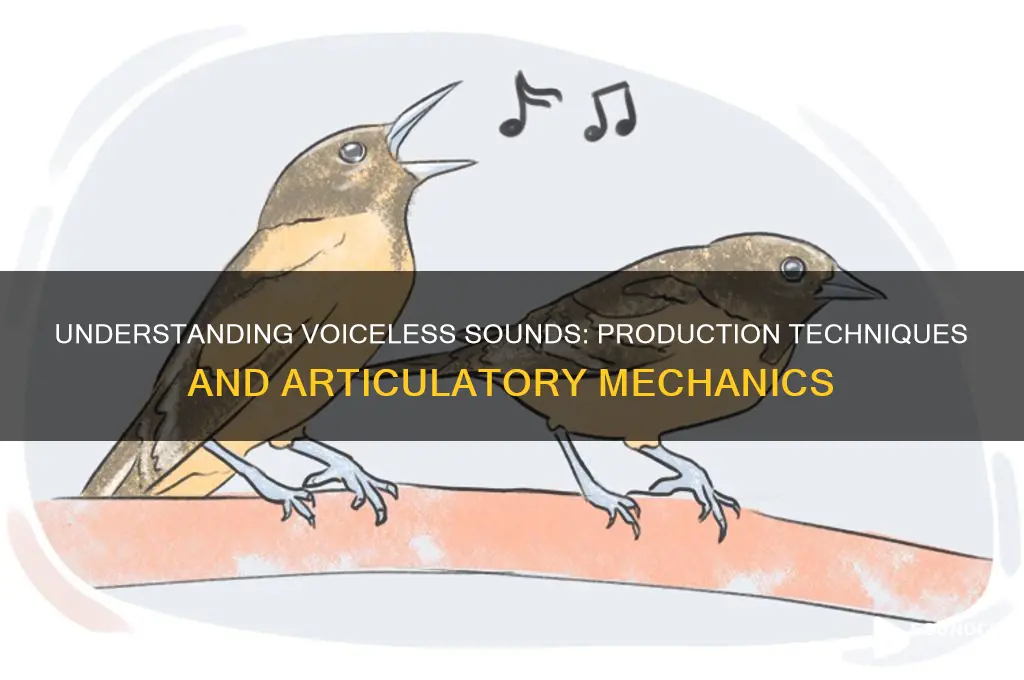 how are voiceless sounds produced