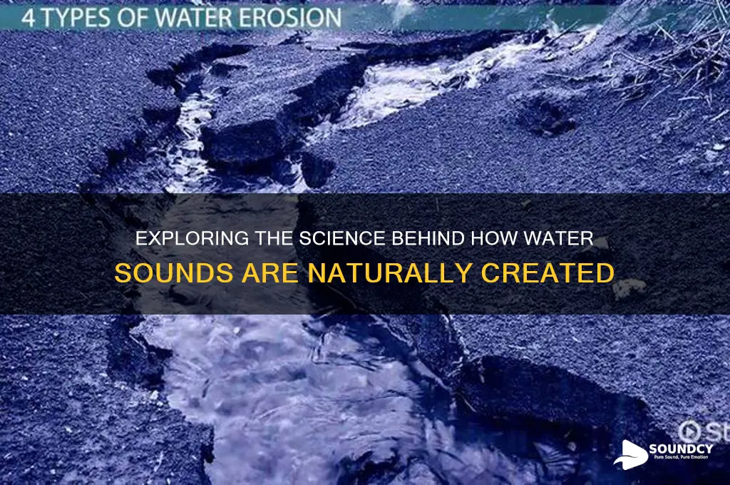 how are water sounds formed