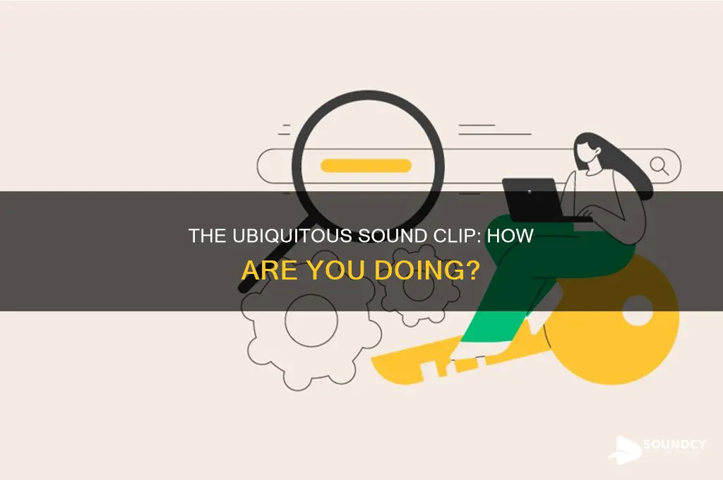 how are you doing sound clip