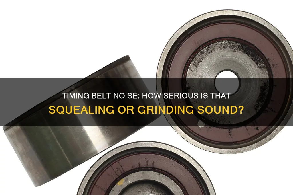 how bad is when the timing belt sound like