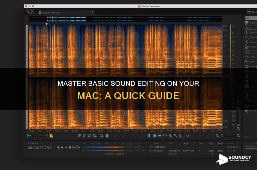 how basic sound editing mac