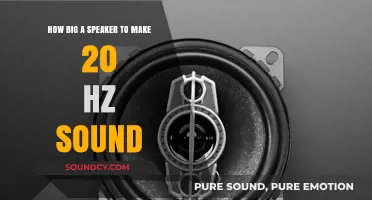 Optimal Speaker Size for Producing Deep 20 Hz Bass Frequencies