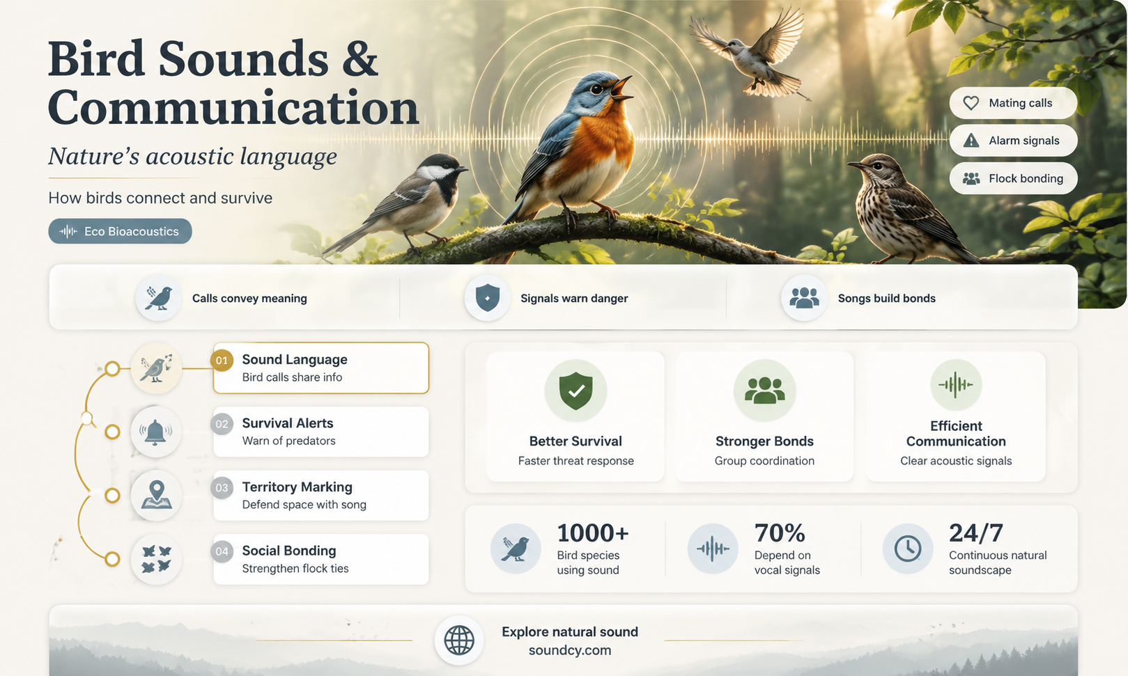 do bird sounds help birds
