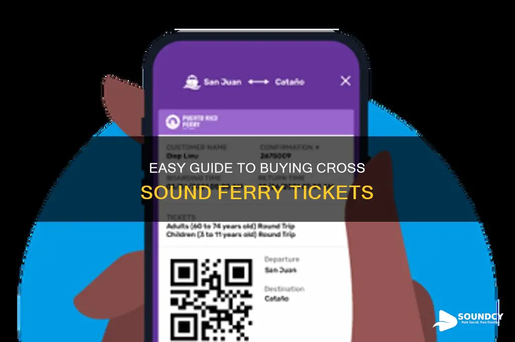how buy ticket cross sound ferry