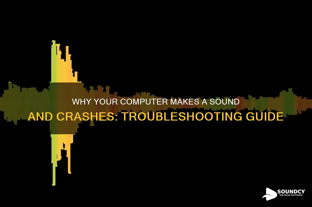 how coem my computer makes a sound then crashes