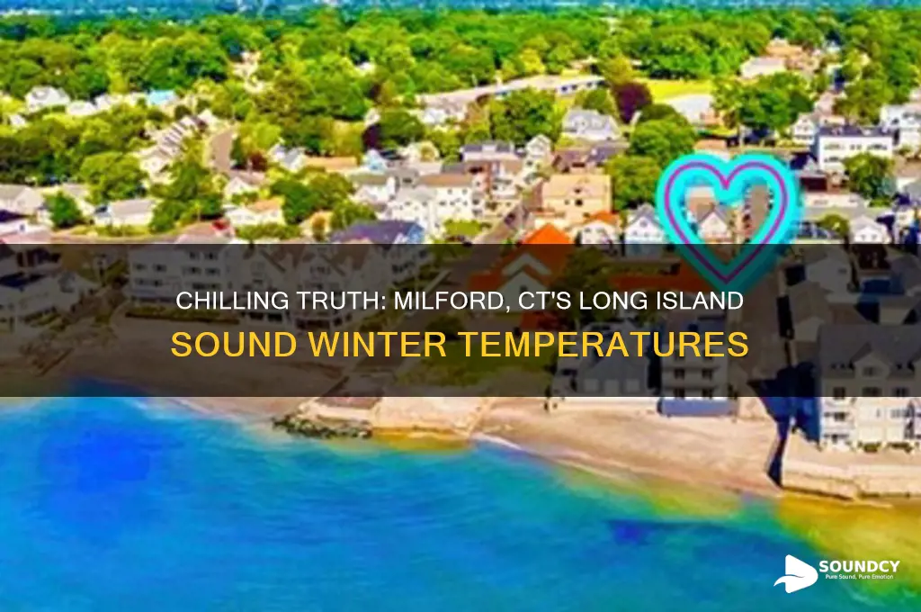 how cold is long island sound in milford ct